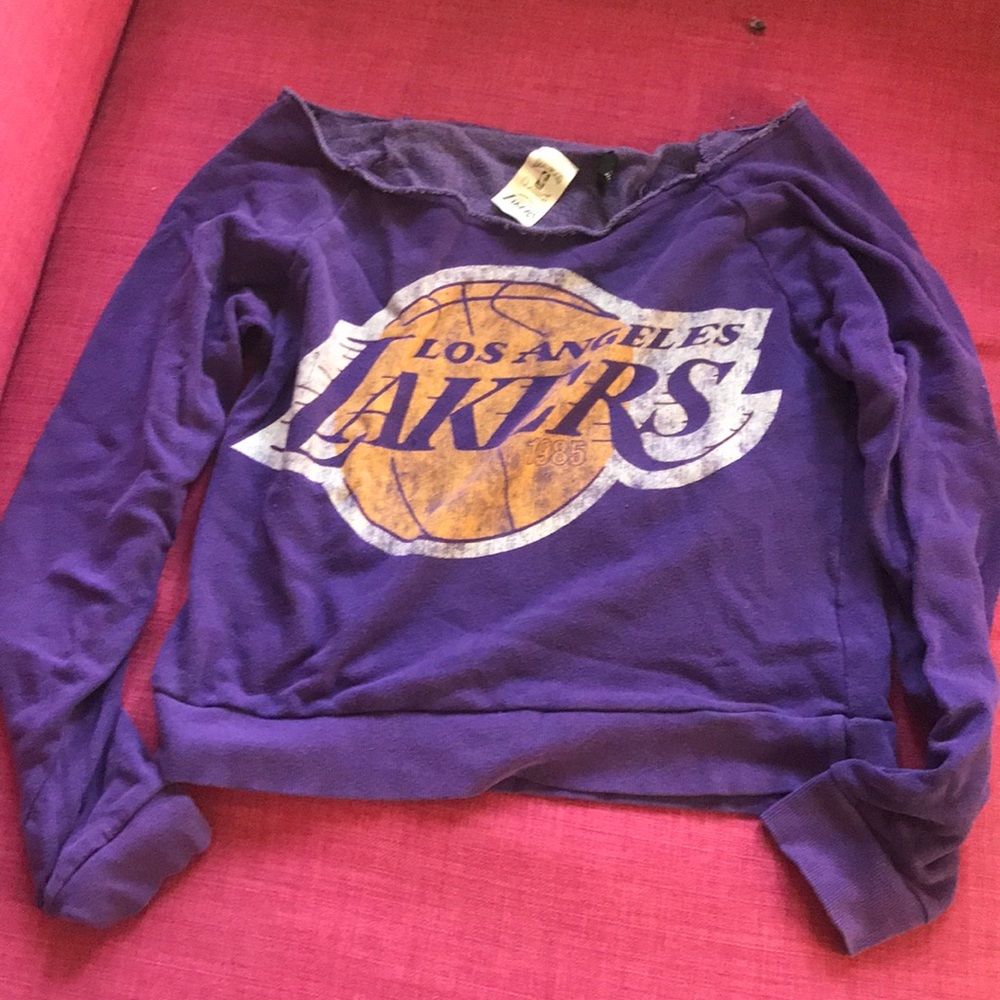 Off the shoulder sweatshirt